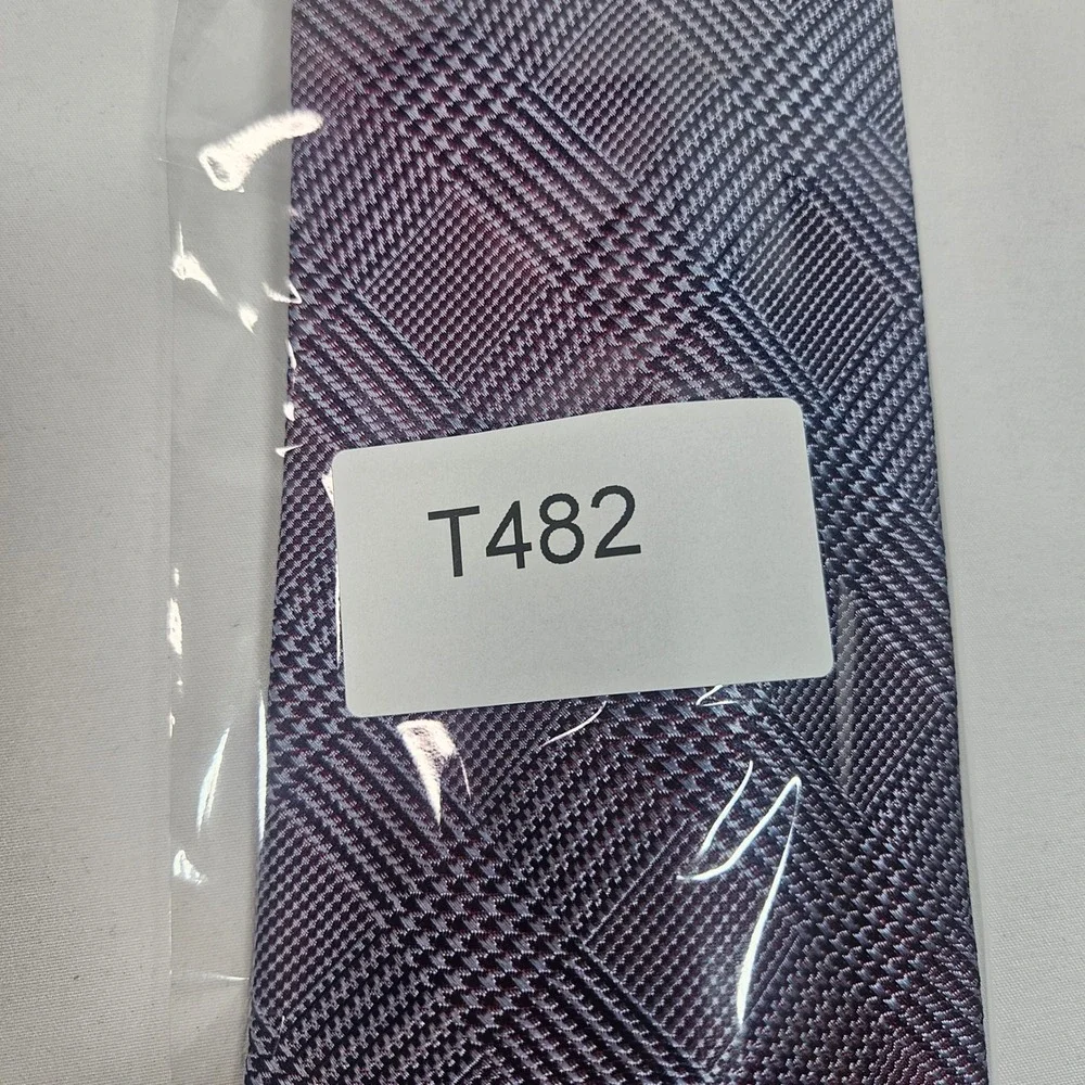 Beau Brummell Soho Men's 100% Silk‎ Plaid Necktie Hand Made